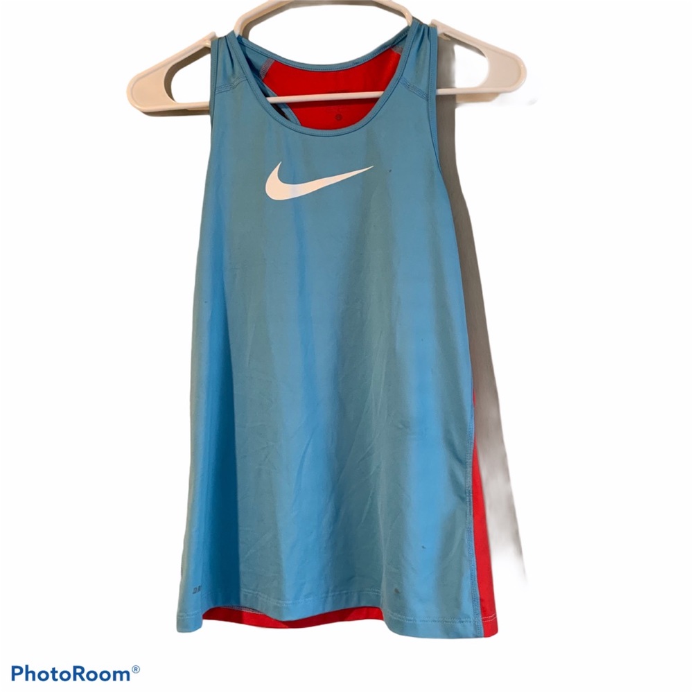 NIKE Blue and Red Athletic Tank